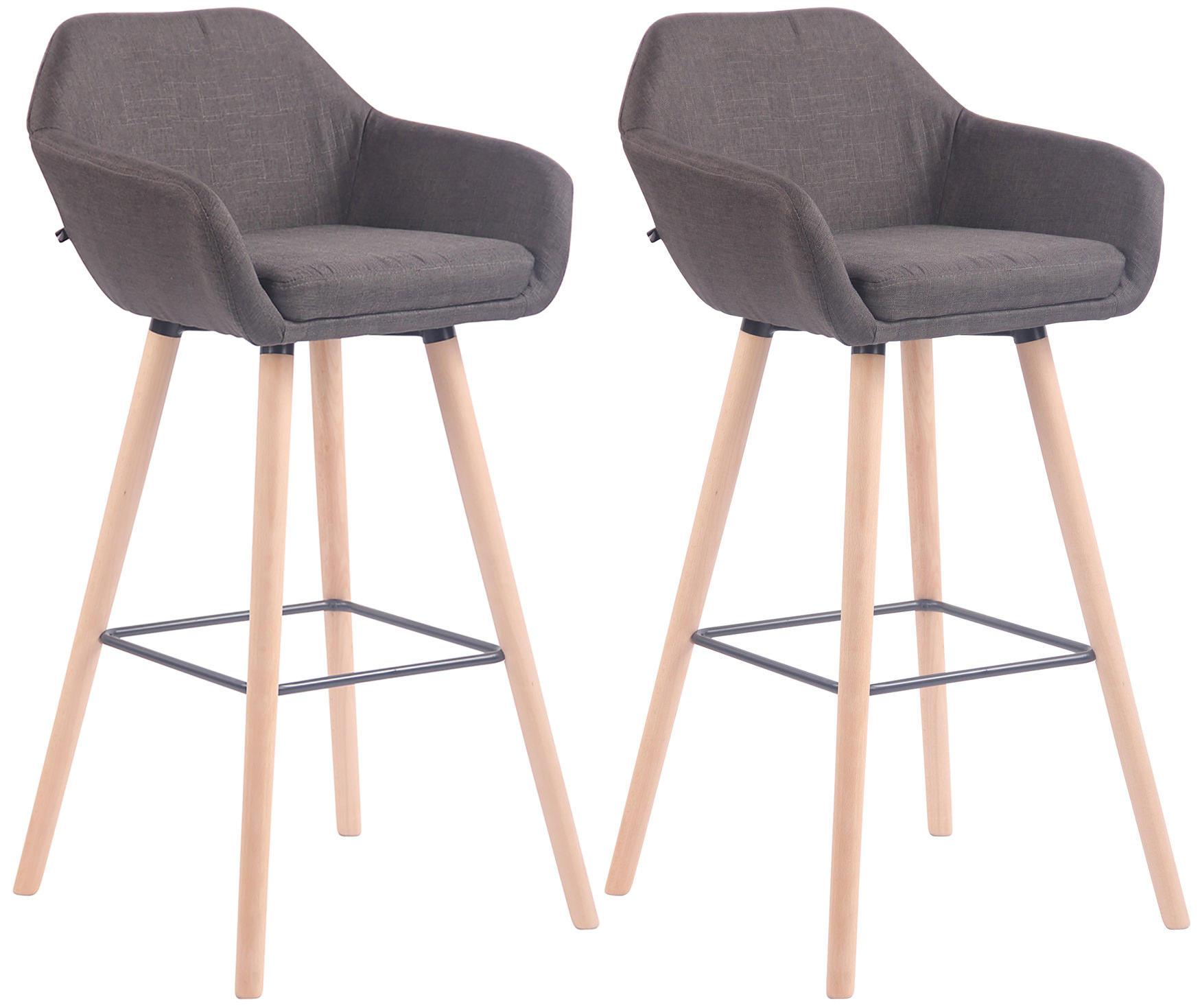 2er Set Barhocker Adelaide natura