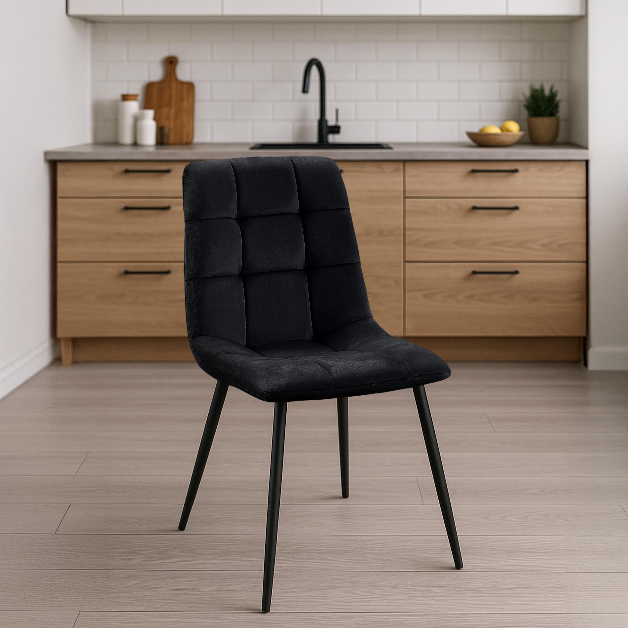 4er Set Esszimmerstuhl Tilde Samt