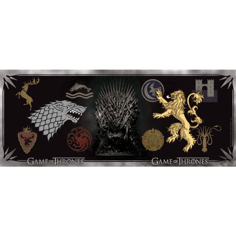 Abysse Küchenutensilien GAME OF THRONES - Jumbo Tasse "Logos and Throne"
