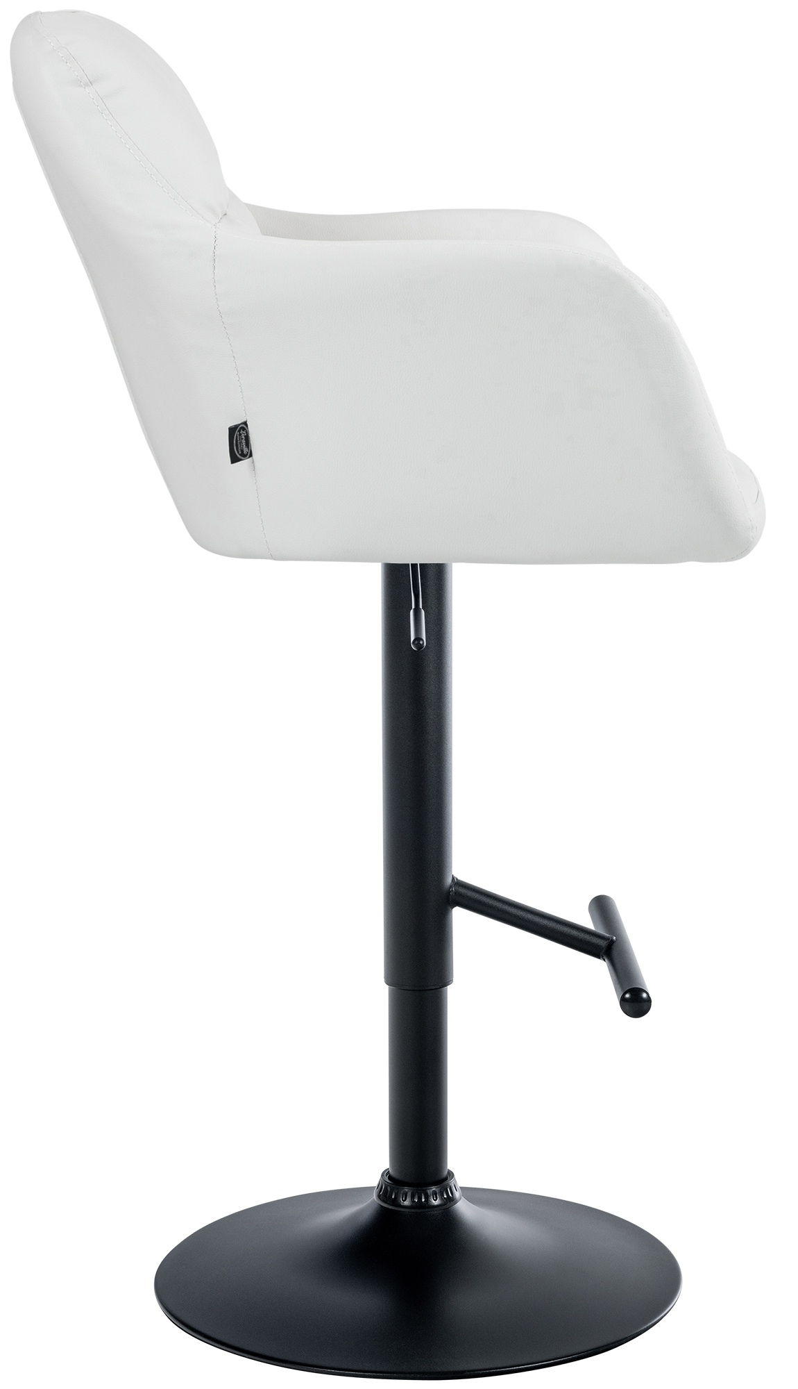 Barhocker Natoma Kunstleder schwarz