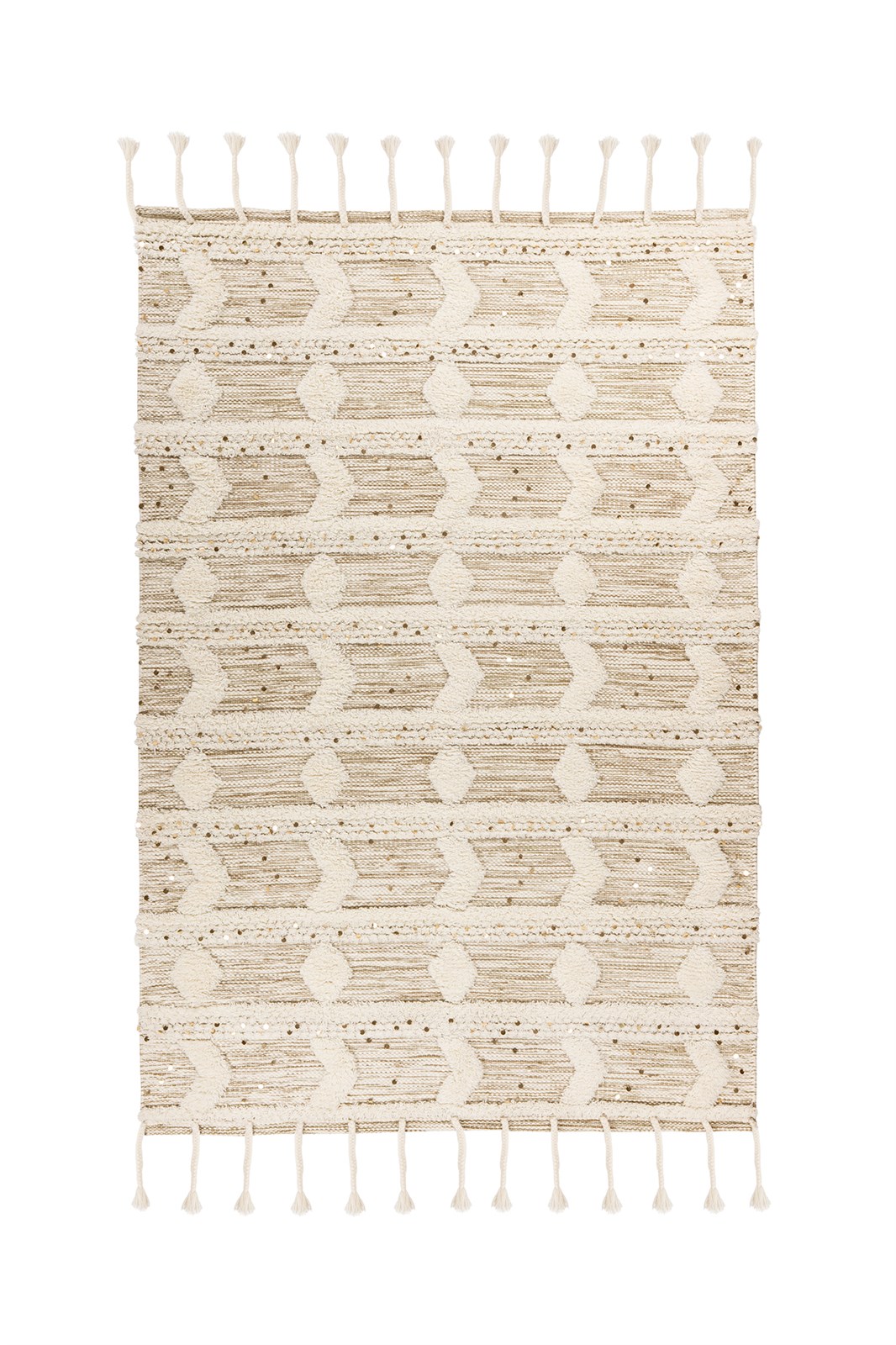 Teppich Bohist 425 Creme / Khaki 160cm x 230cm