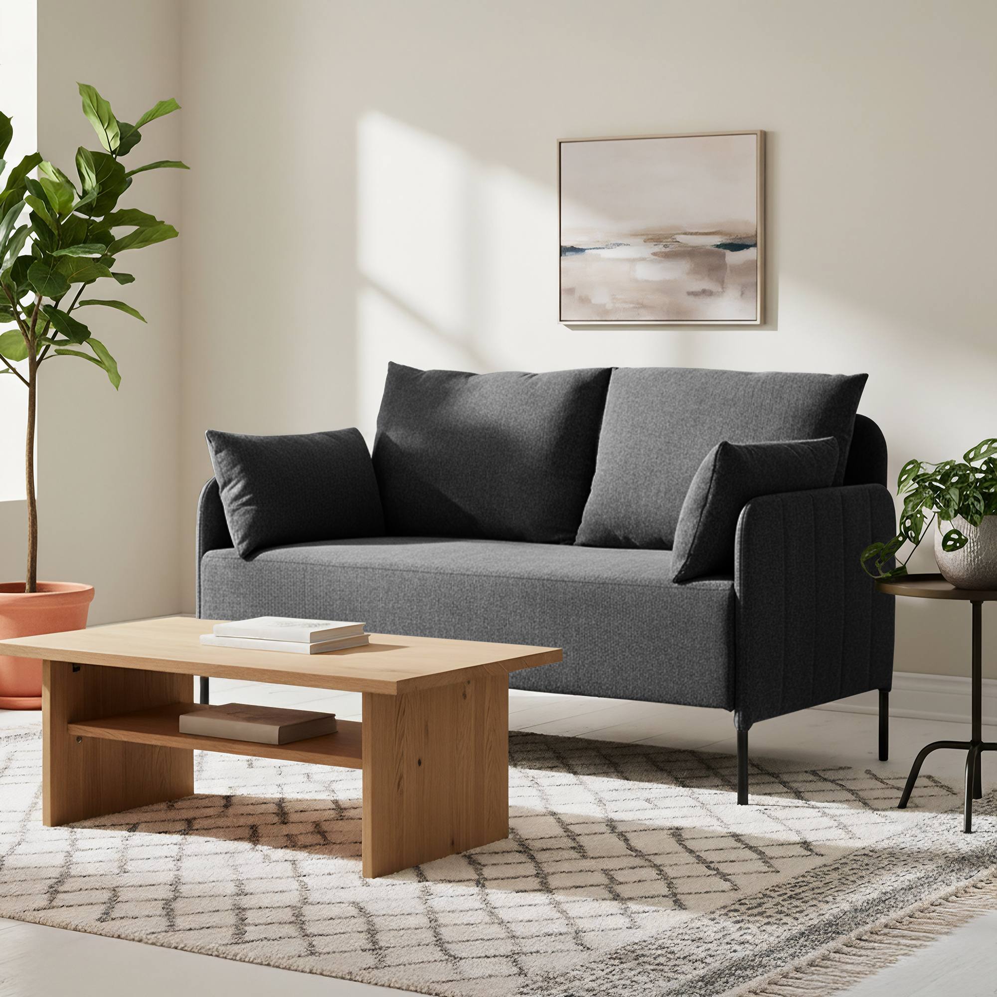 Ziden Couch 2 Sitzer Stoff