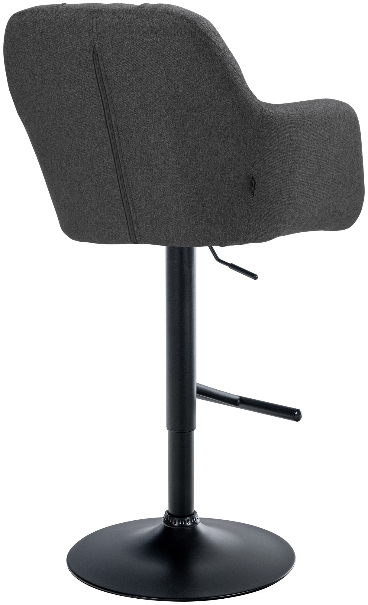 Barhocker Natoma Stoff schwarz
