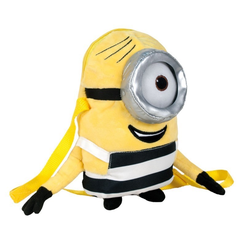Sambro Plüschfiguren Minions "Sträfling" - Plüsch 3D Rucksack