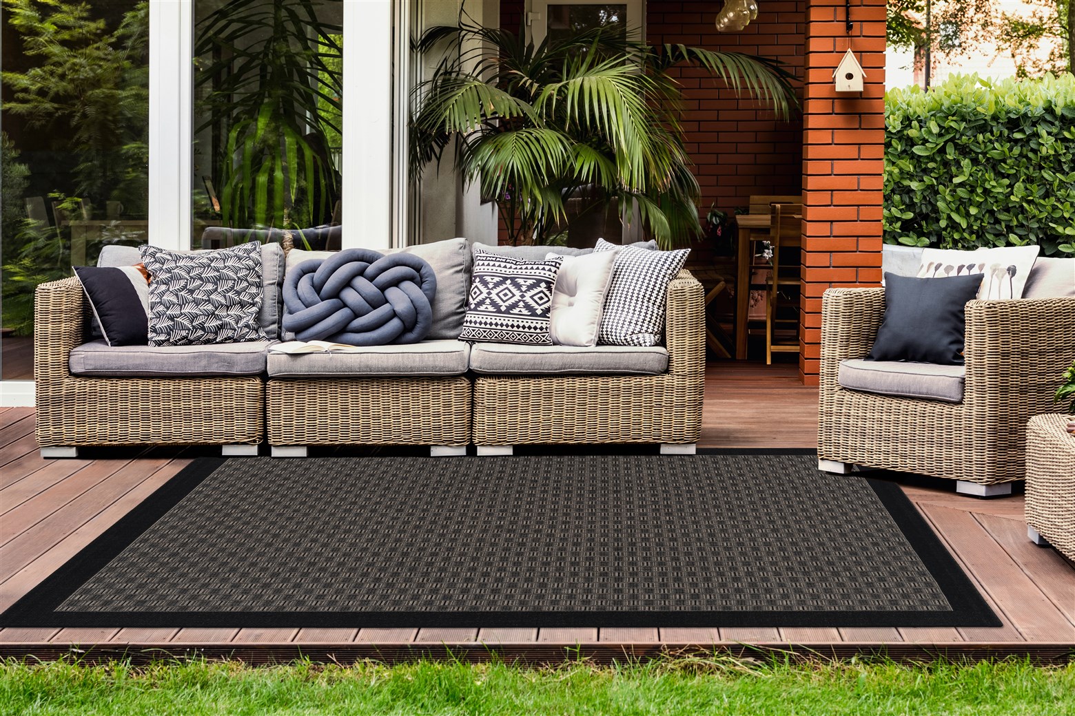 Teppich Indonesia - Banjar Taupe 80cm x 150cm