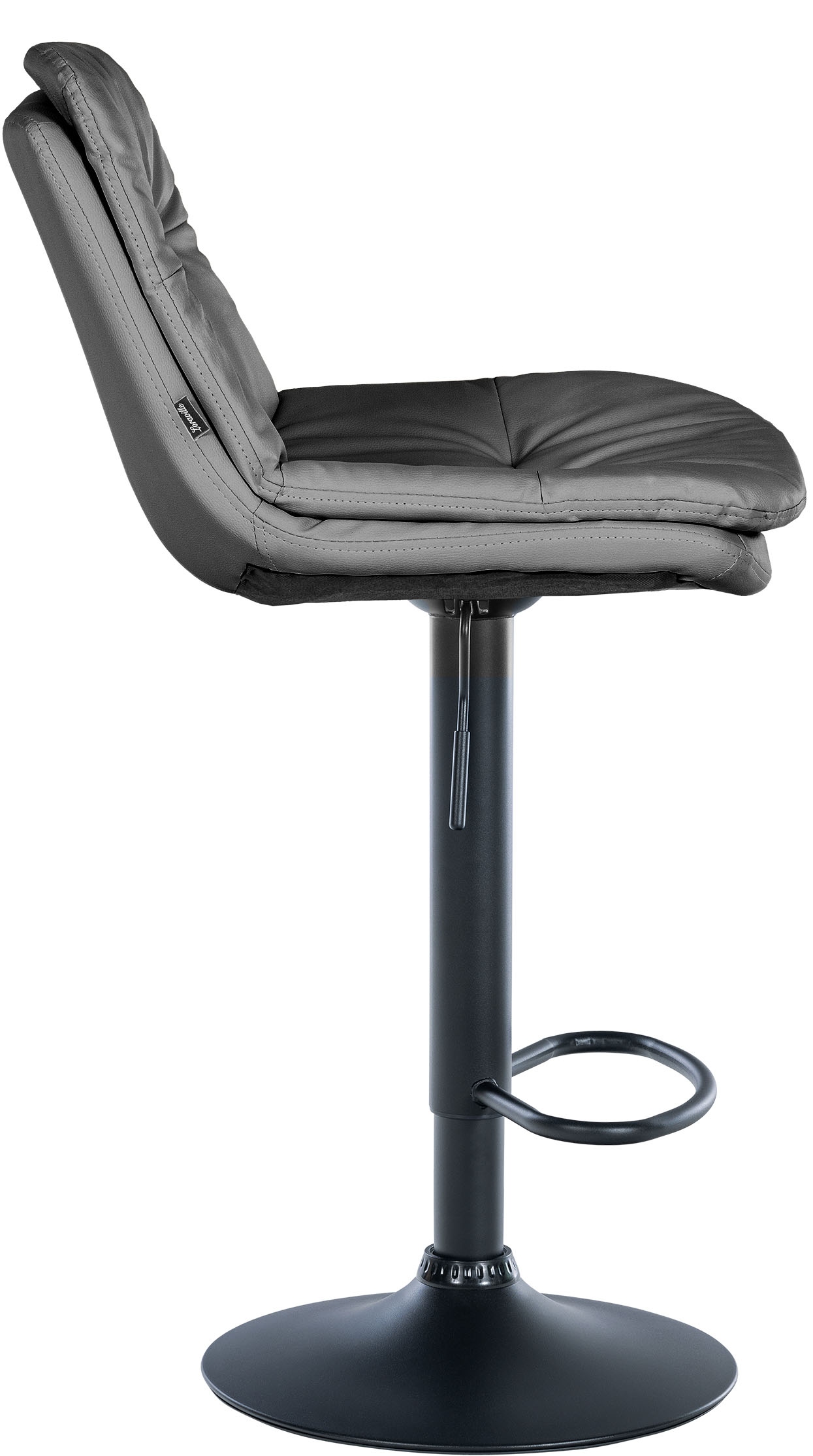 Barhocker Laurel Kunstleder schwarz
