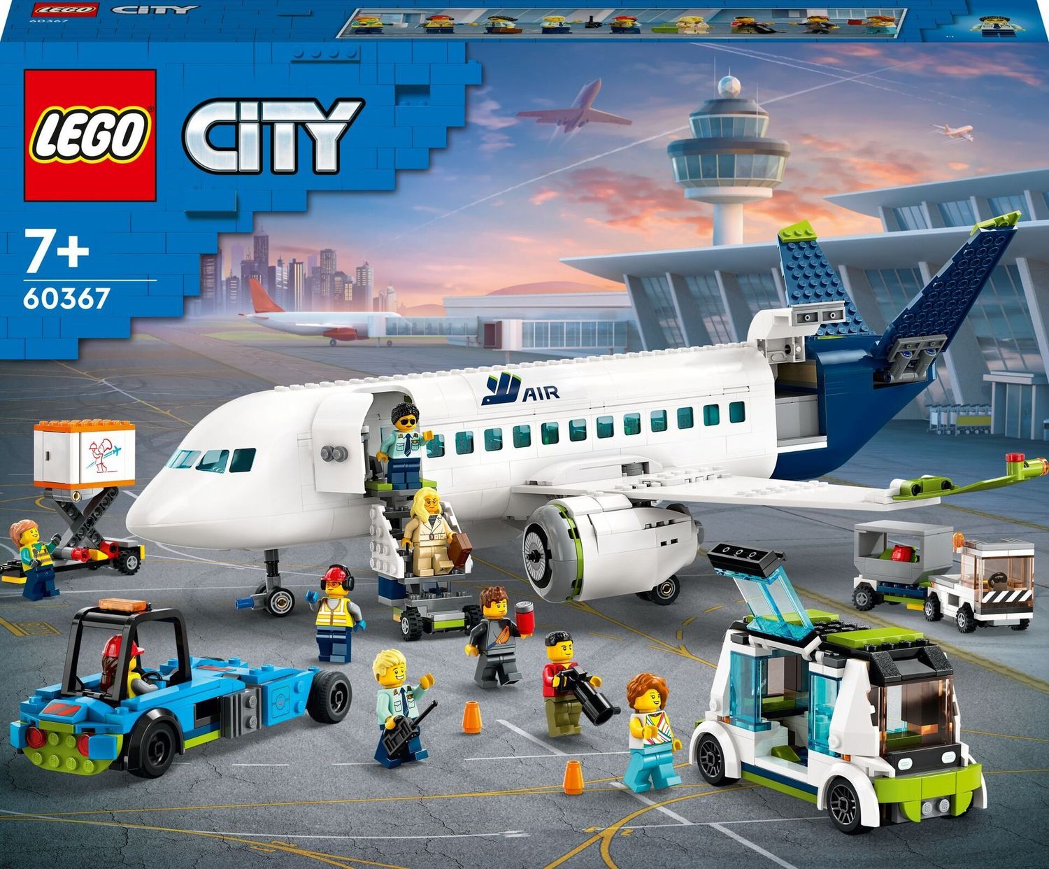 LEGO® Bau- & Konstruktionsspielzeug LEGO® 60367 - City Passagierflugzeug (913 Teile)