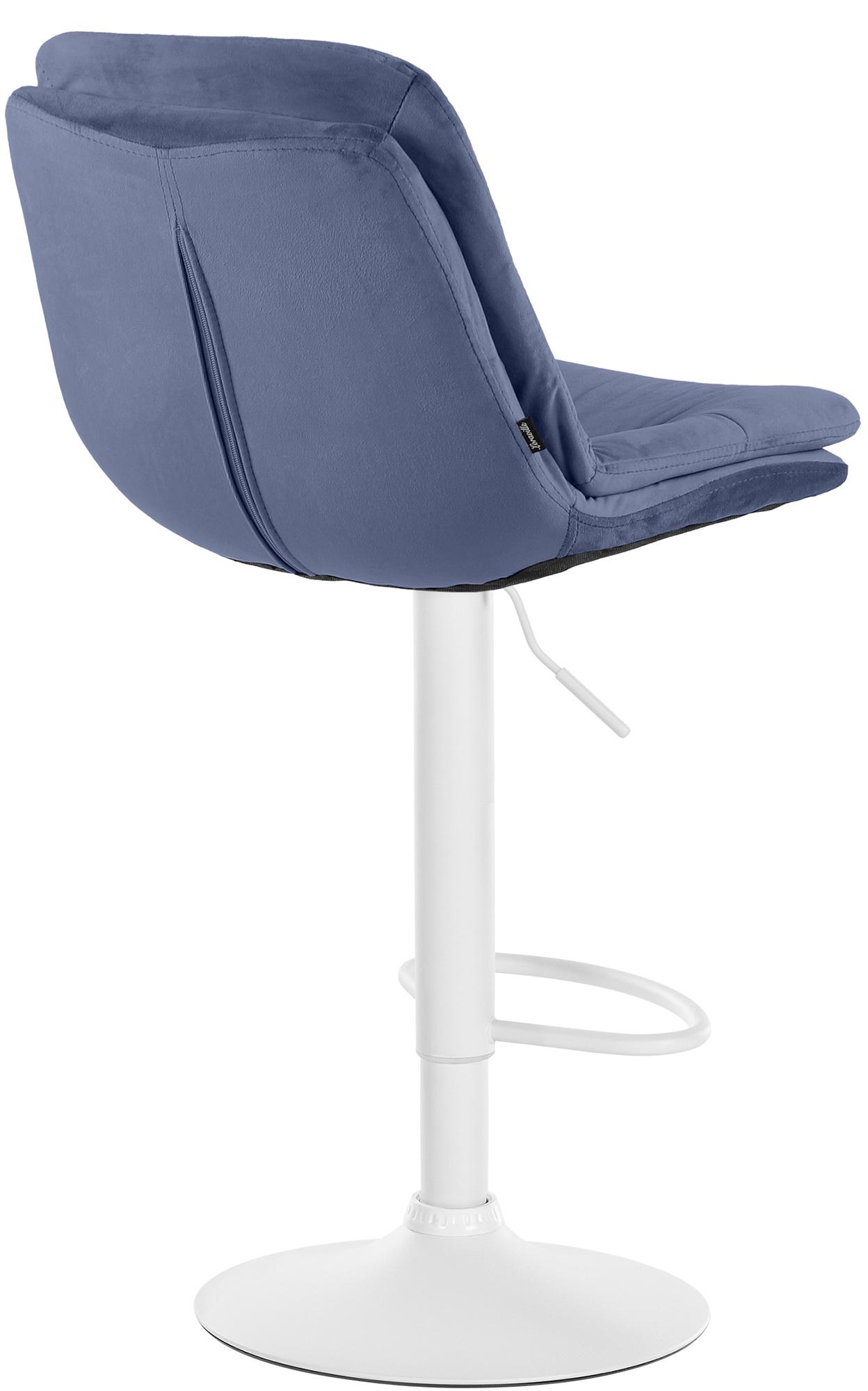 Barhocker Laurel Samt weiß