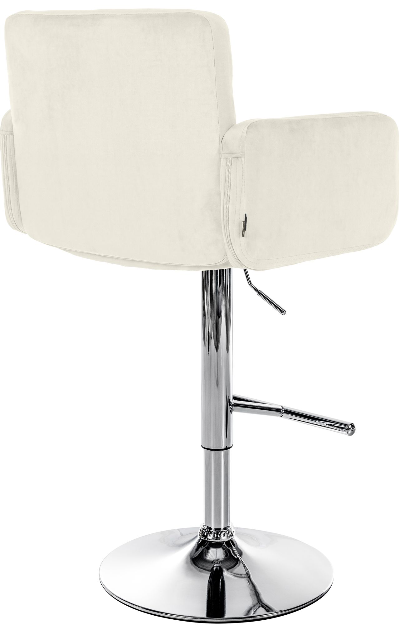 Barhocker Los Angeles Samt chrom