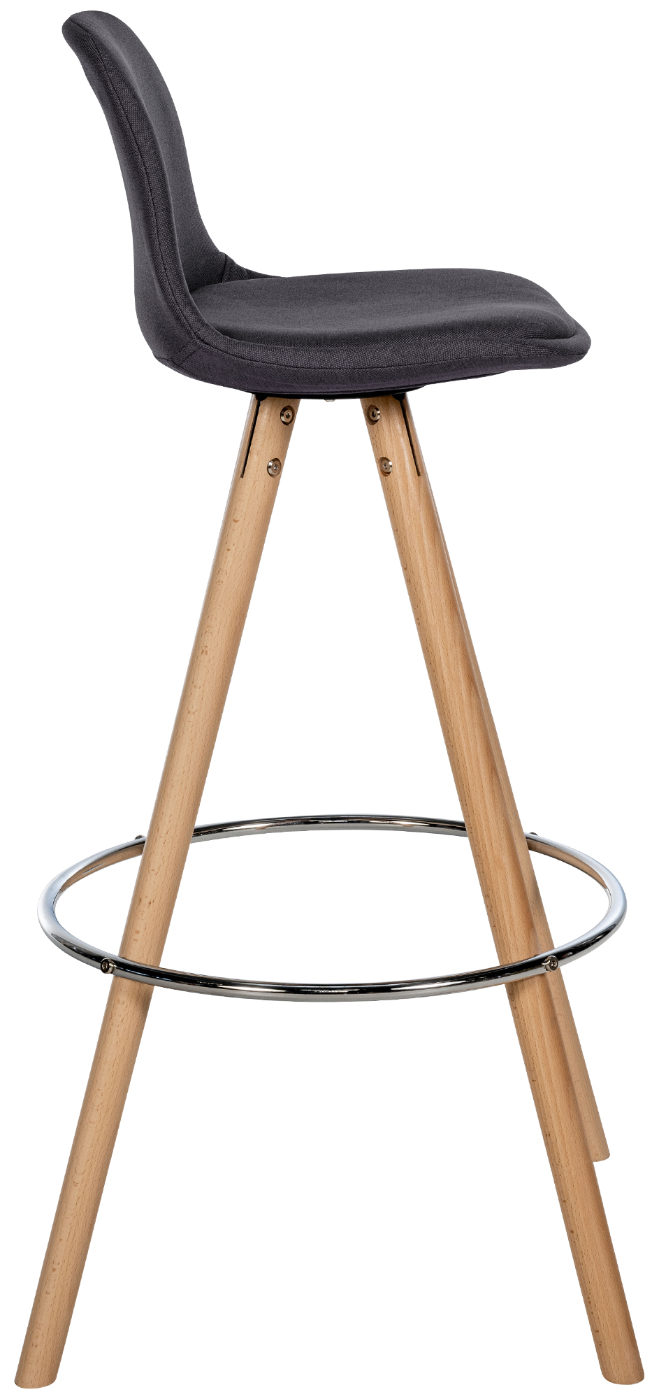 Barhocker Corbin Stoff Rund natura