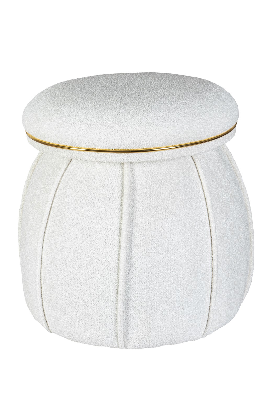Hocker Hocker Corin 135 Weiß / Gold