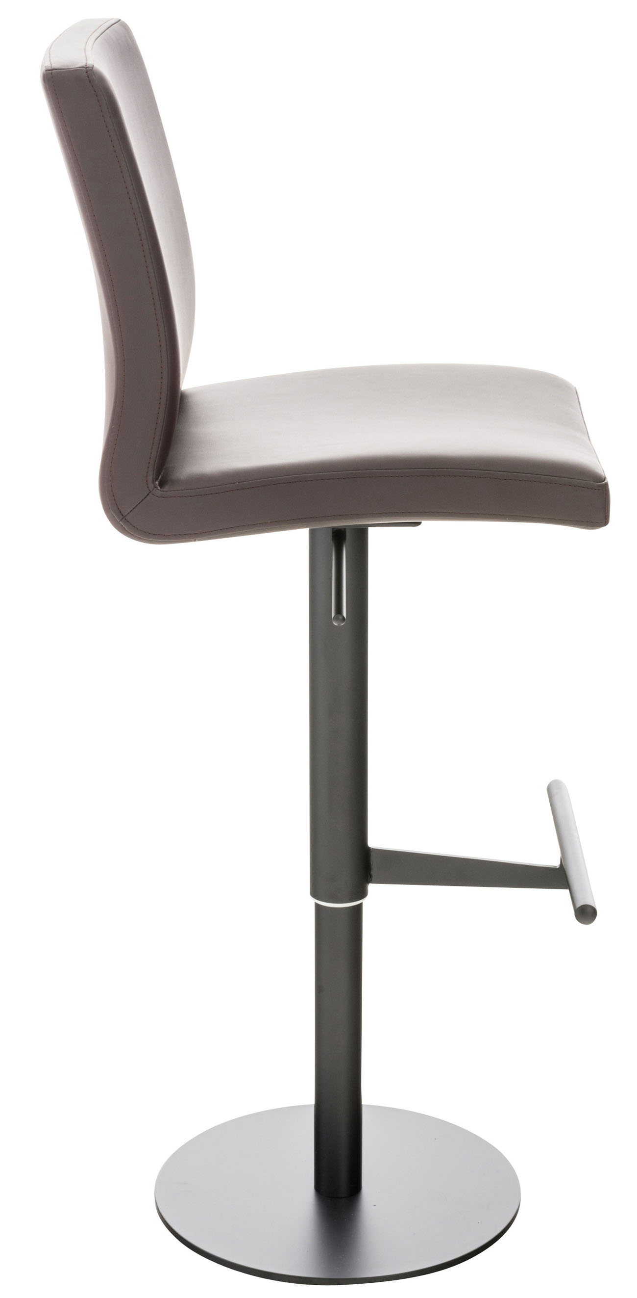 2er Set Barhocker Cadiz Kunstleder schwarz