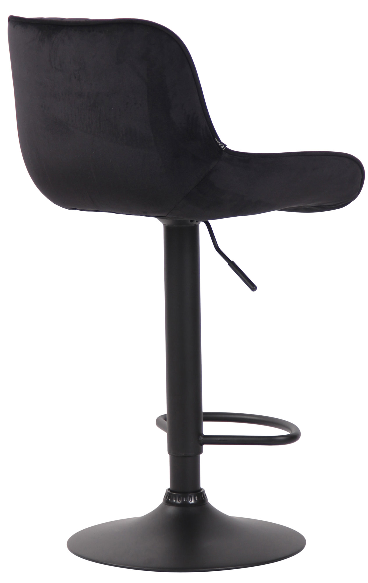 Barhocker Lentini Samt schwarz