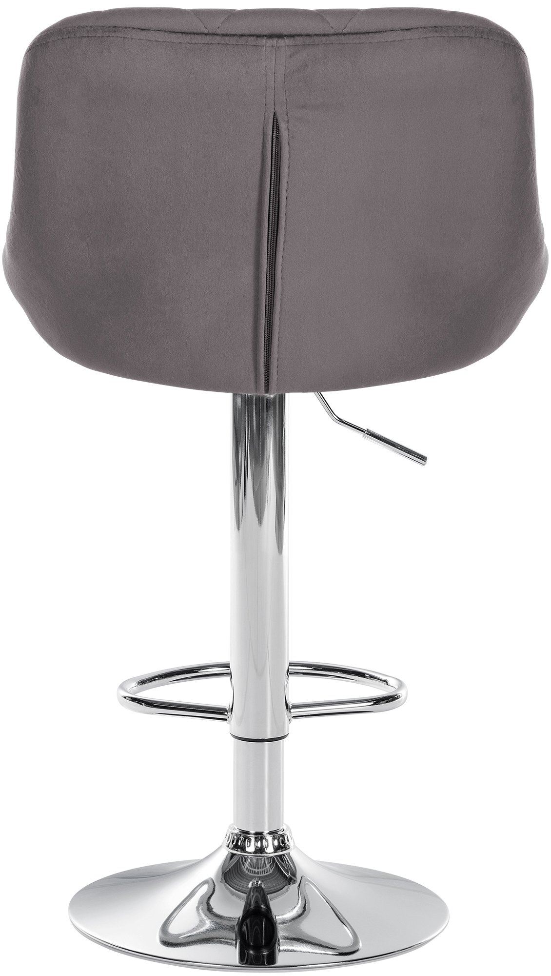 2er Set Barhocker Lazio Samt chrom