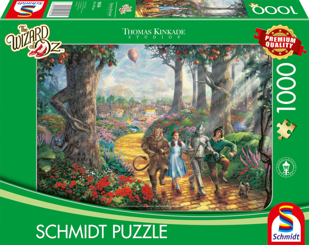 Schmidt Spiele GmbH Puzzles Warner - Wizard of Oz, Follow The YELLOW BRICK ROAD®, 1000 Teile - Puzzle