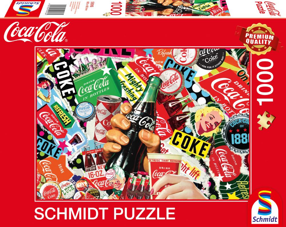 Schmidt Spiele GmbH Puzzles Coca Cola is it! - 1000 Teile Puzzle