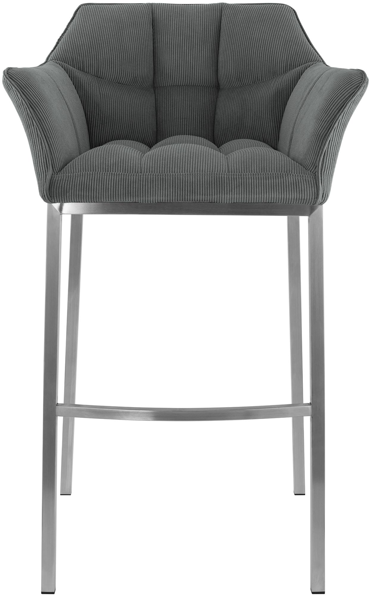 Barhocker Damaso E Cord mit 4-Fuß Gestell