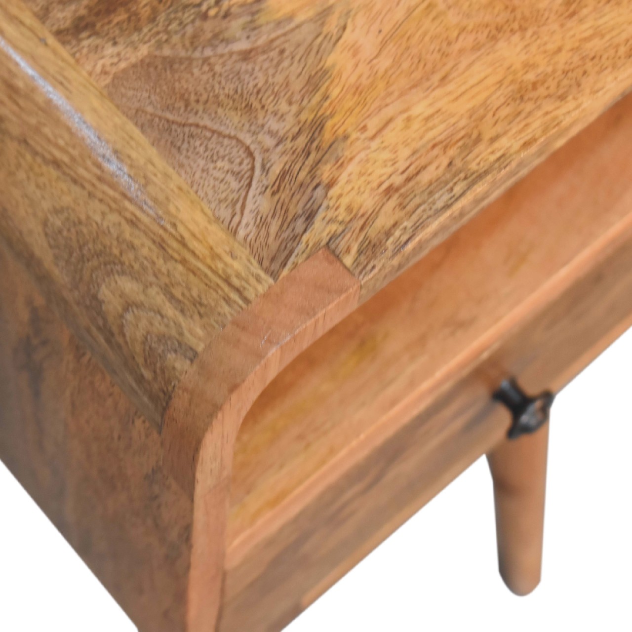 Mini Oakish Curve Offenes Nachttischchen
