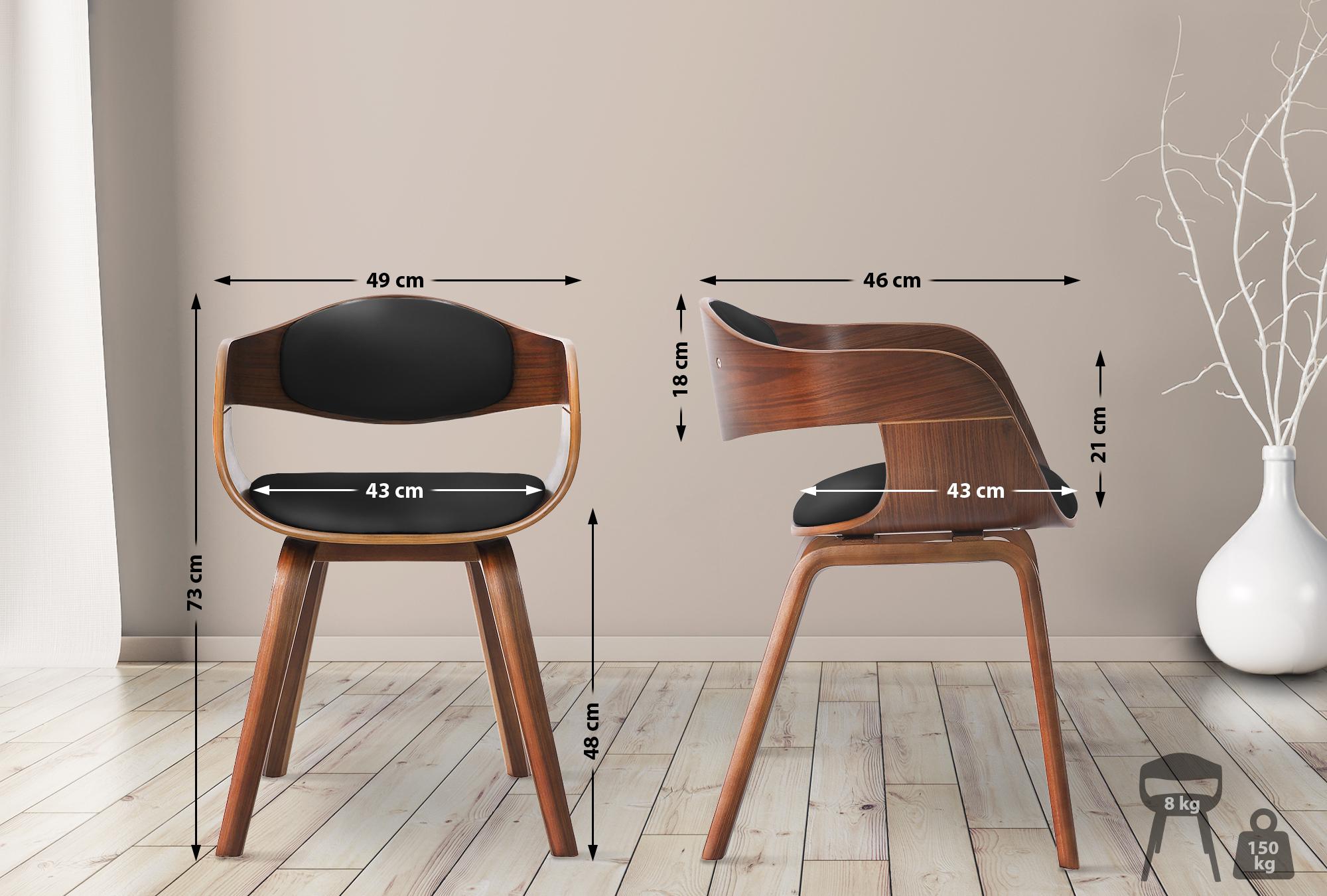 2er Set Stühle Kingston Kunstleder