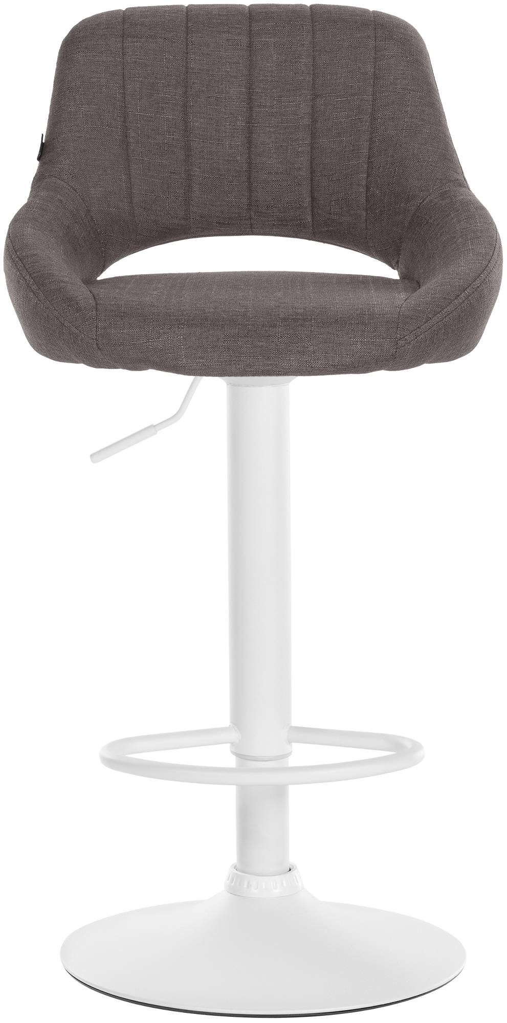 Barhocker Milet Stoff weiß