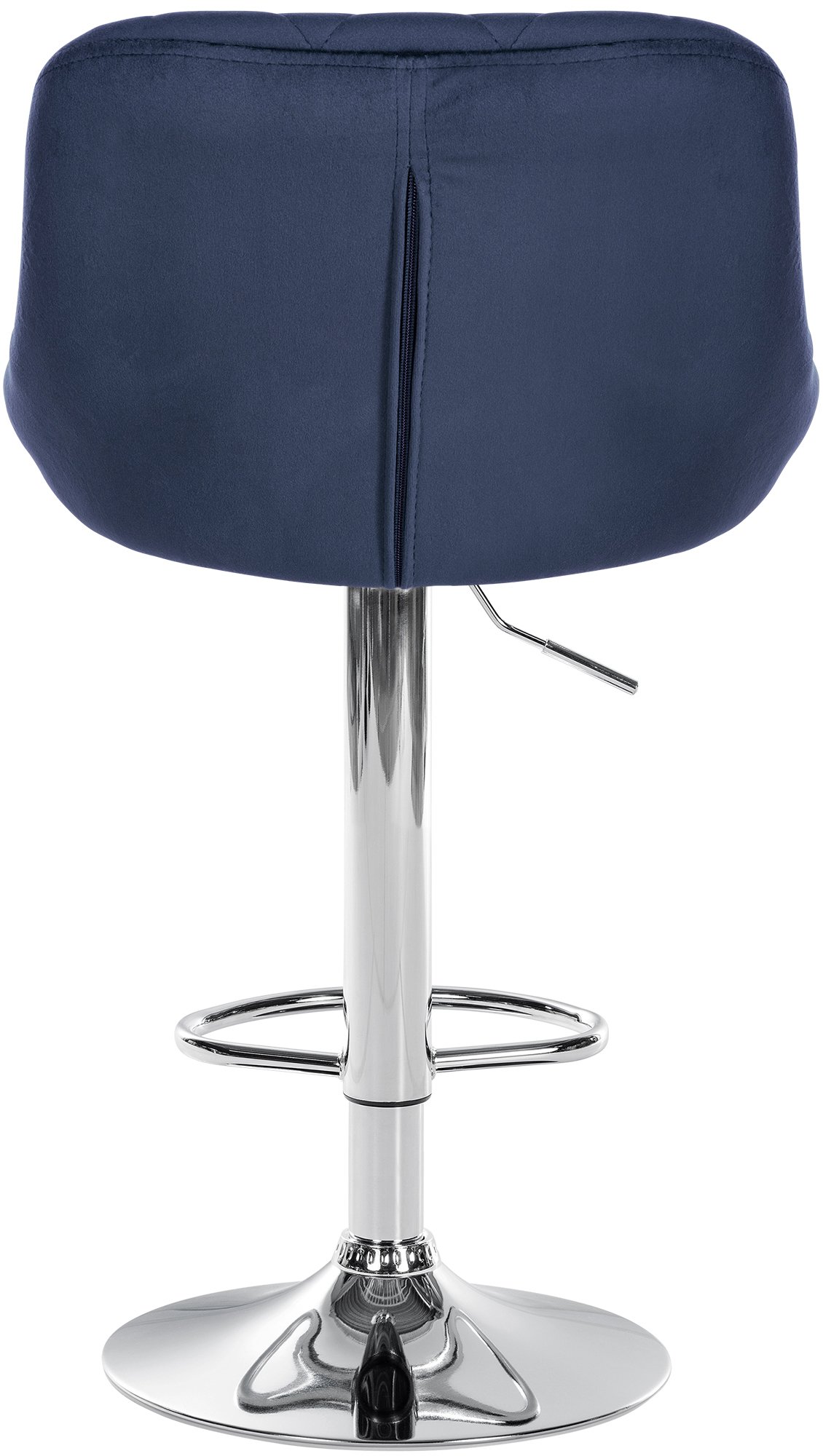 2er Set Barhocker Lazio Samt chrom