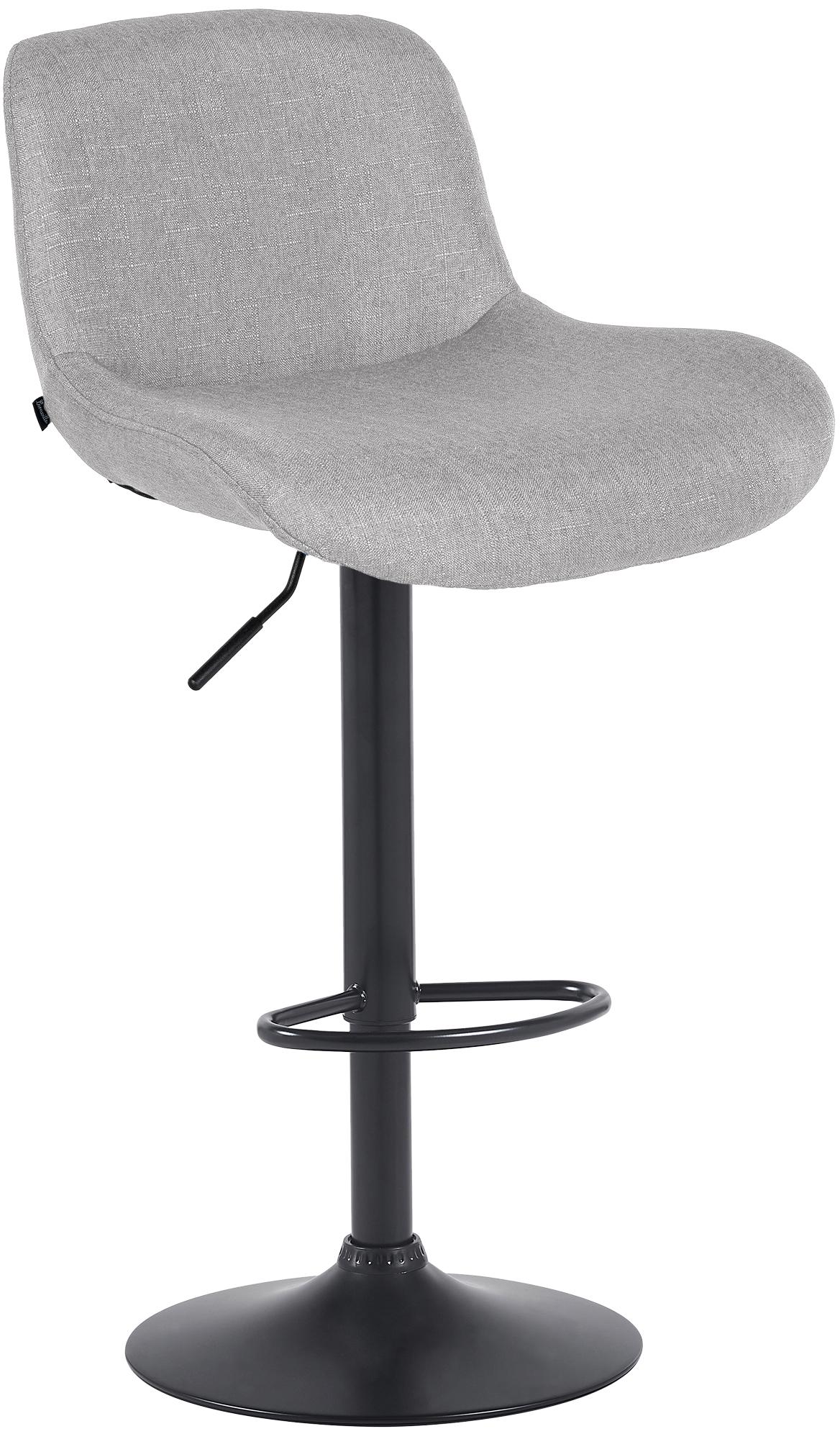 Barhocker Solon Schwarz Stoff