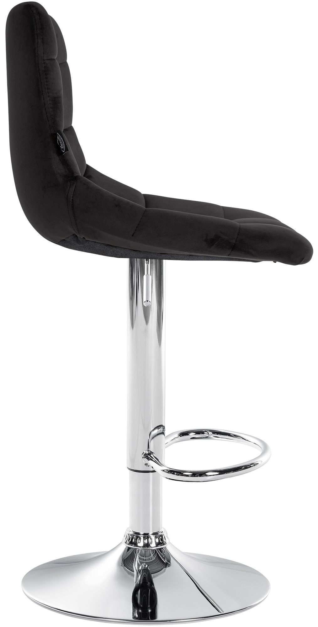 2er Set Barhocker Jerry Samt chrom
