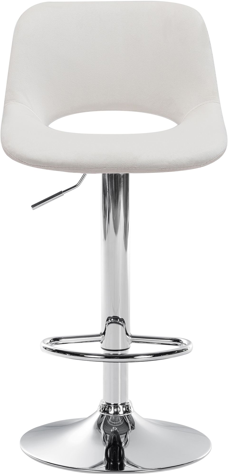 2er Set Barhocker Camden Samt chrom