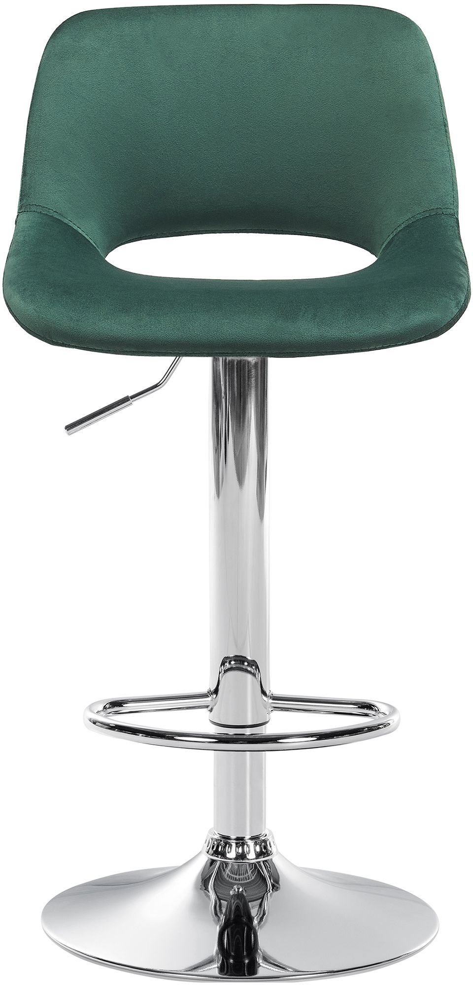 2er Set Barhocker Camden Samt chrom