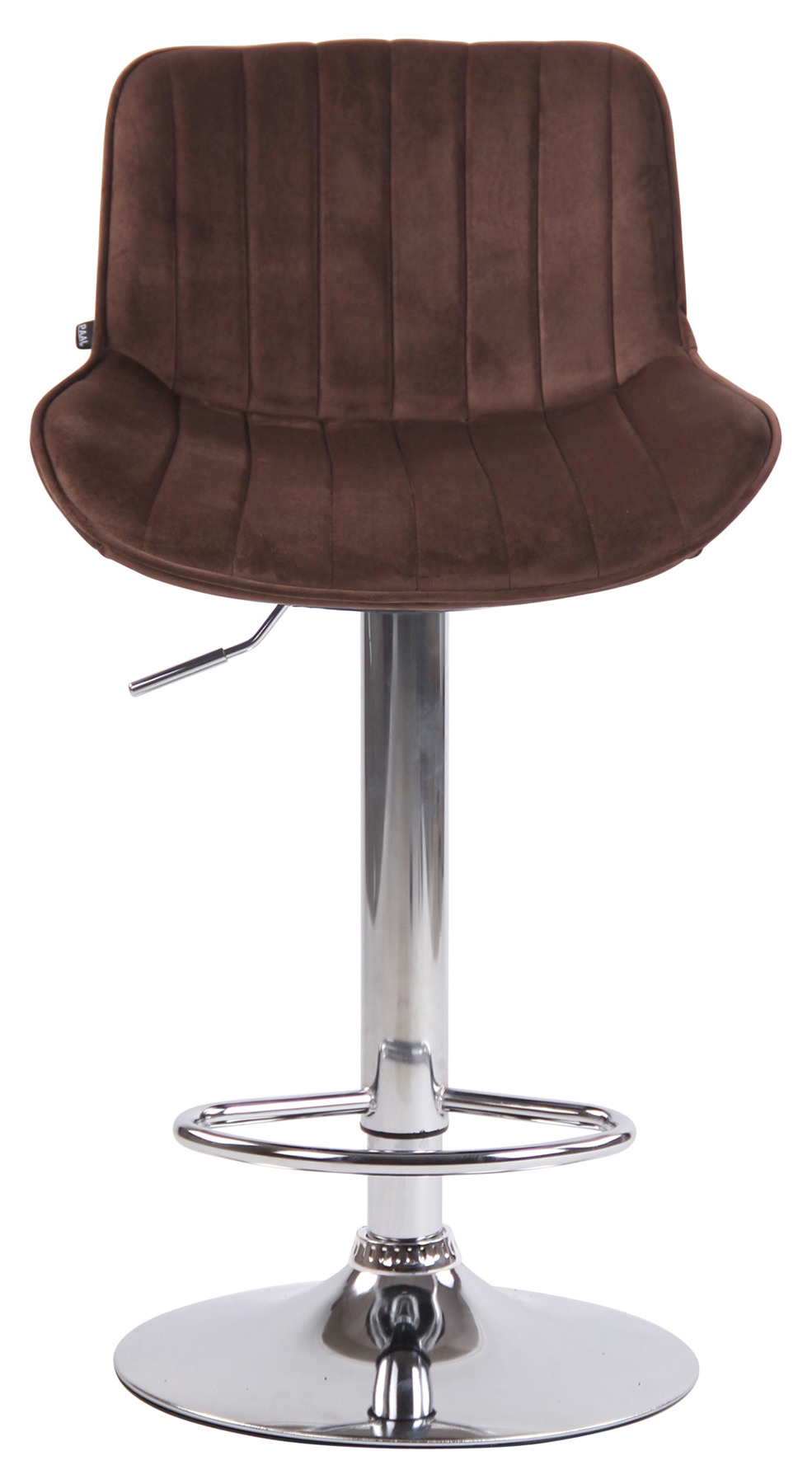 2er Set Barhocker Lentini Samt chrom