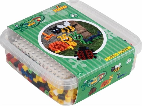 Hama Bastel- & Kreativspielzeug HAMA 8744 - Maxi Bügelperlenbox, 600 Stück