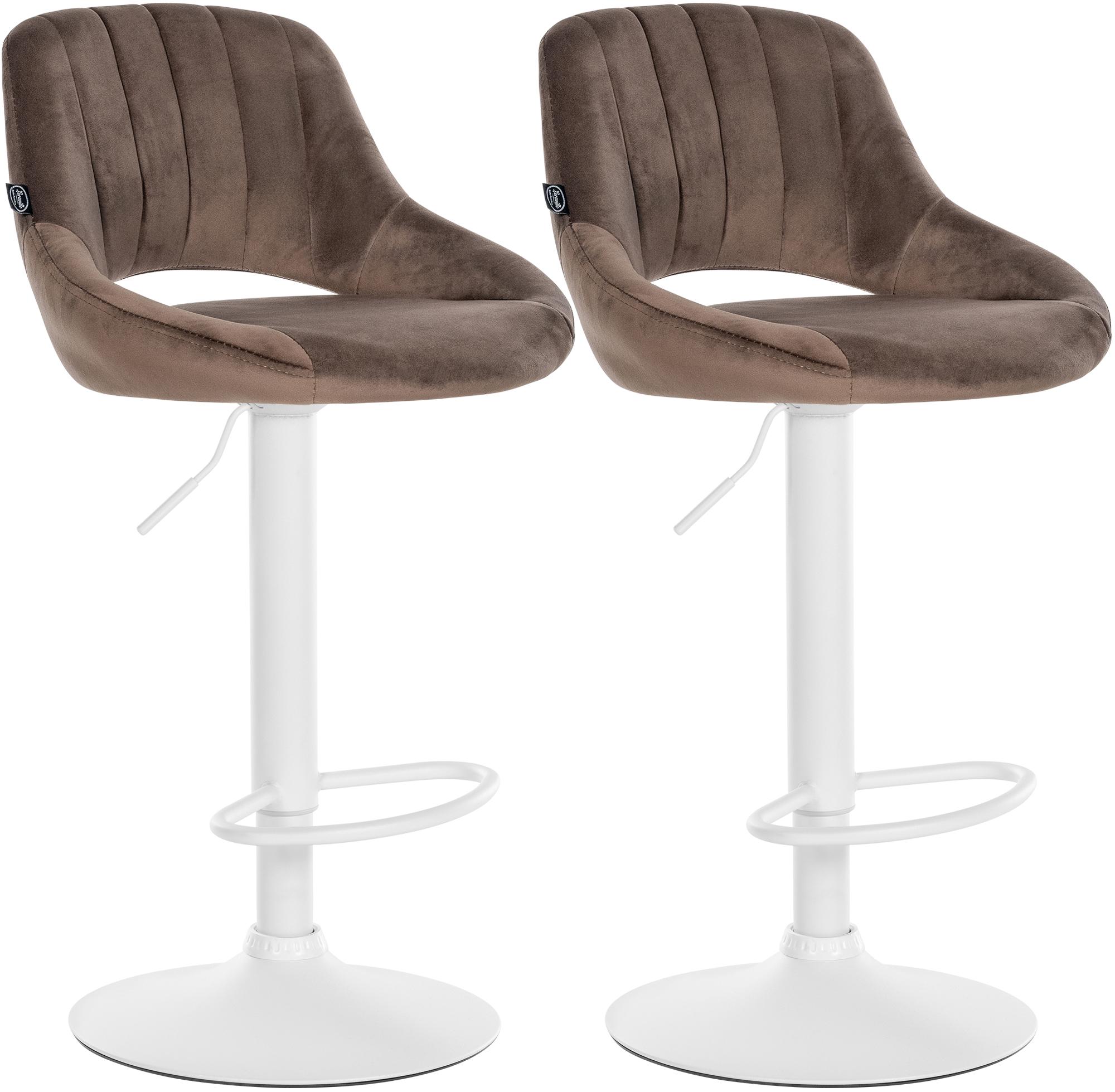 2er Set Barhocker Milet Samt W