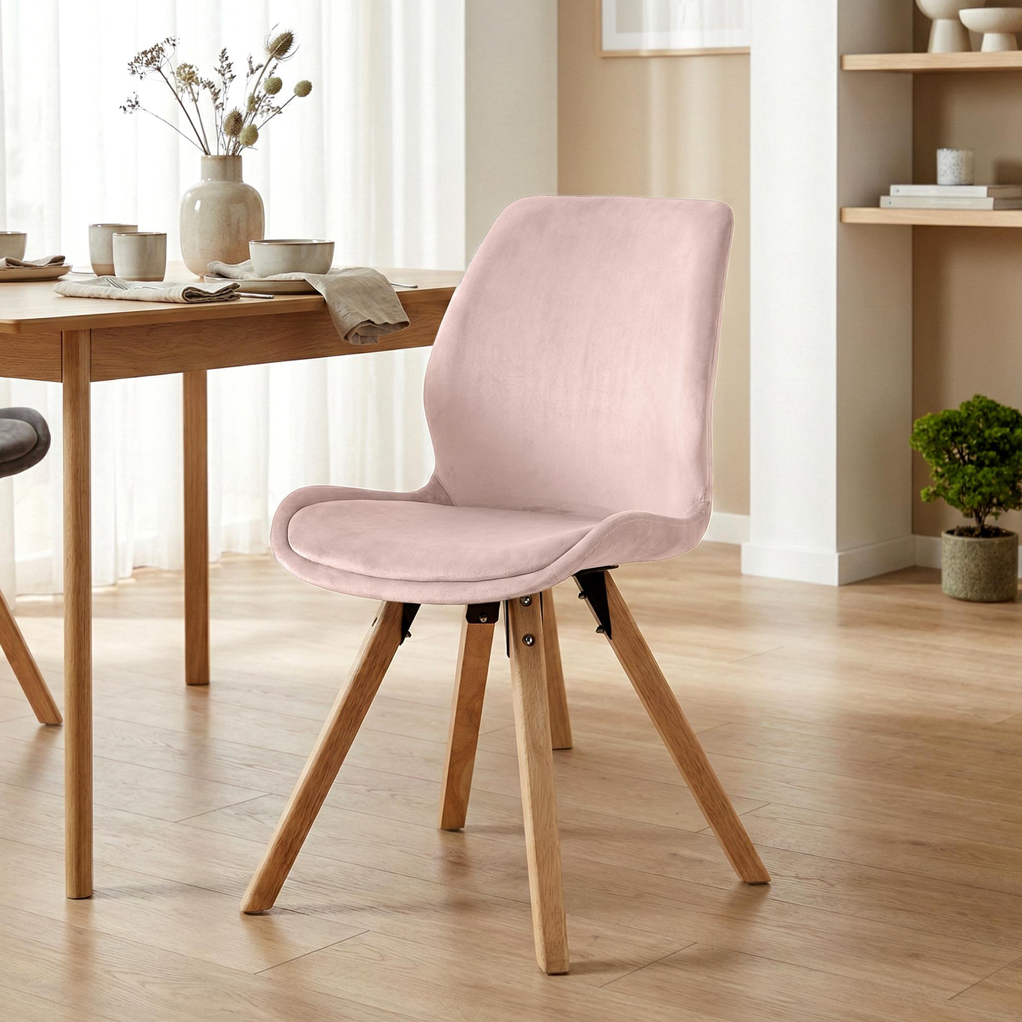 2er Set Stuhl Luna Samt