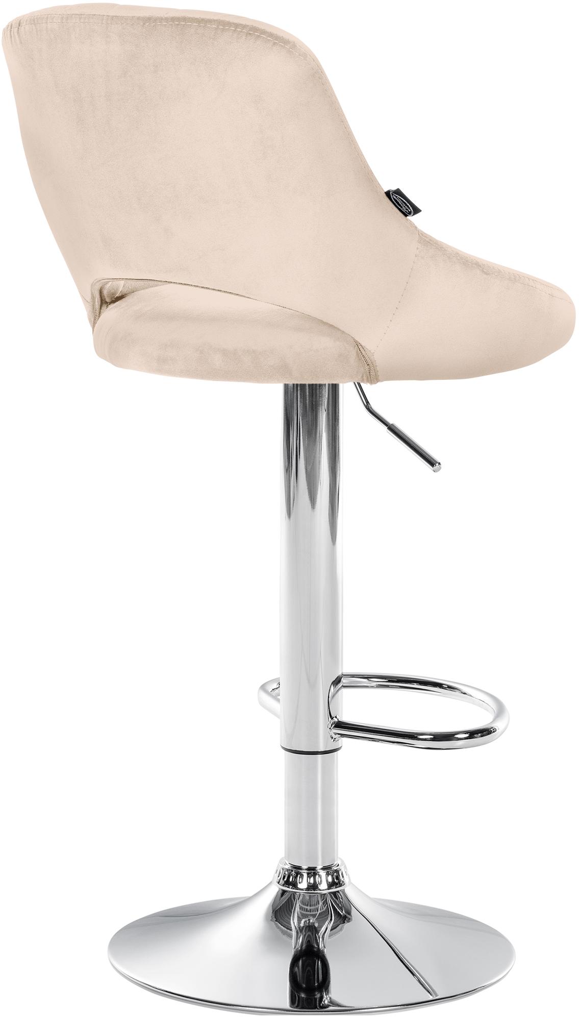 Barhocker Milet Samt chrom
