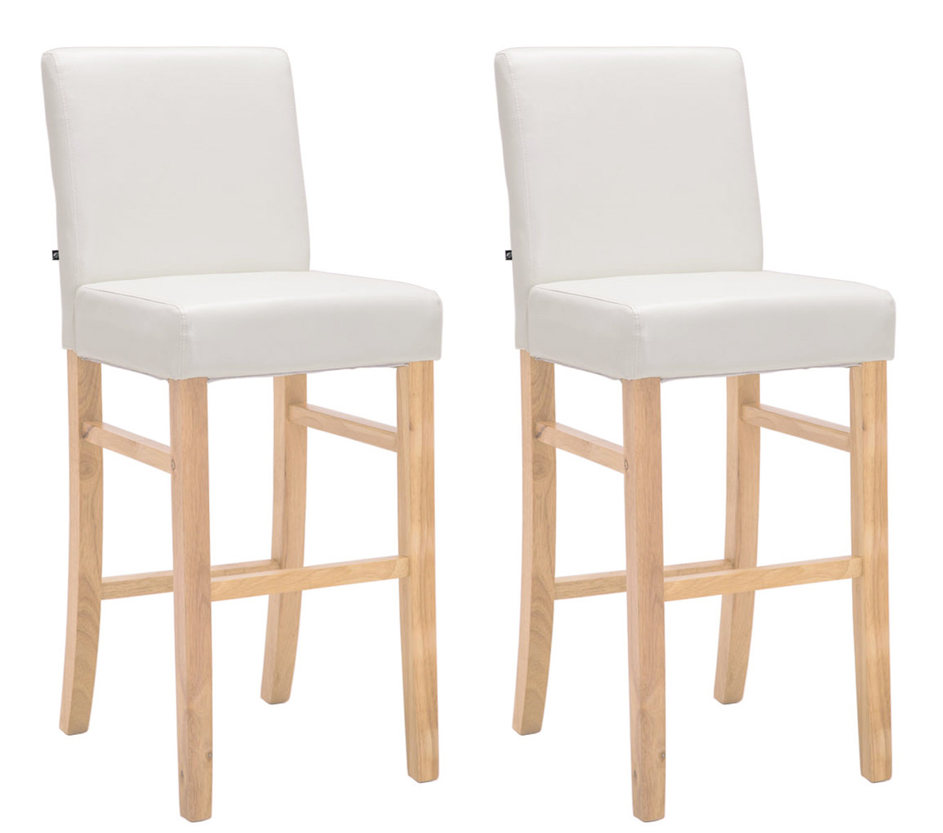 2er Set Barhocker Alvin Kunstleder natura