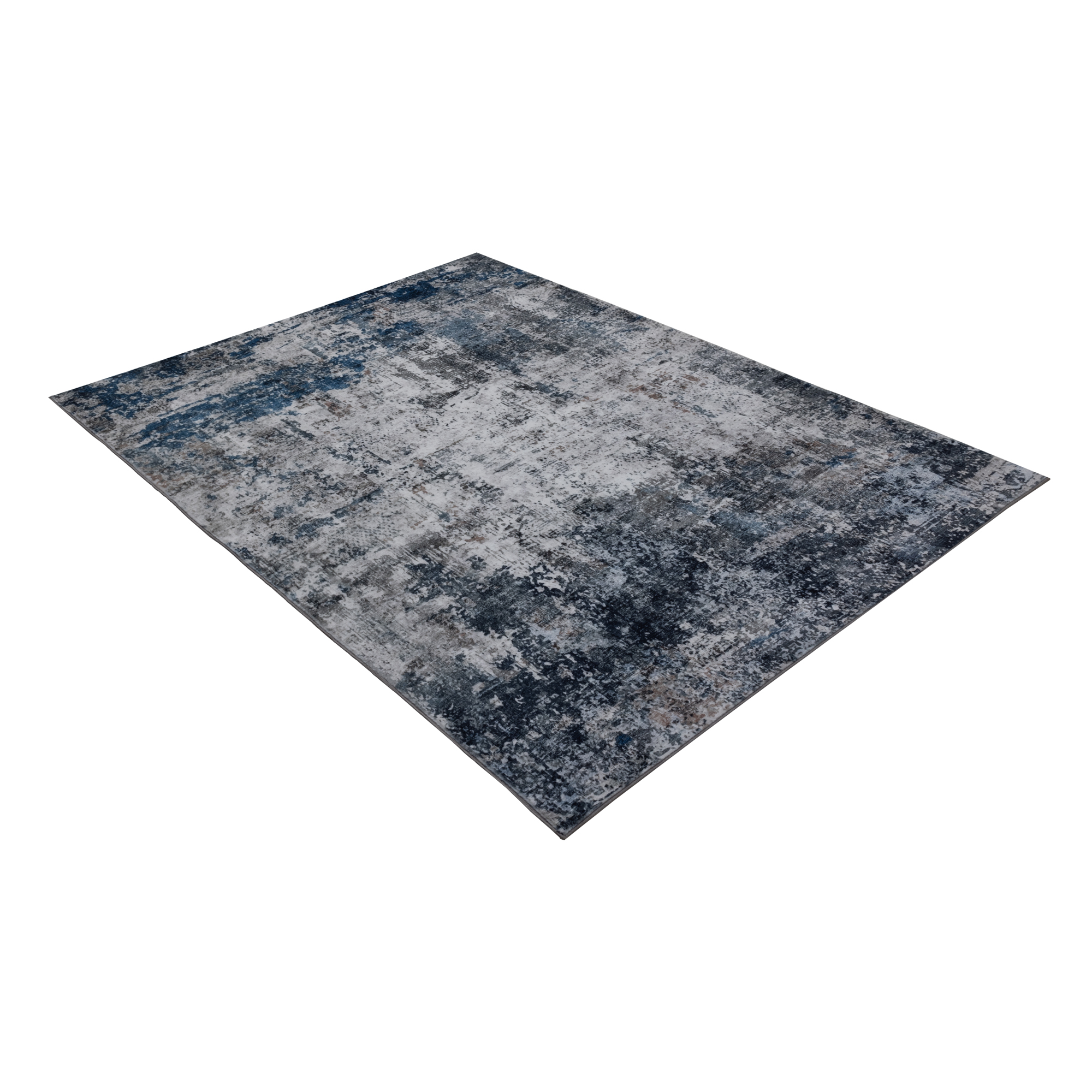 Abstrakter Aquarell-Teppich Blau
