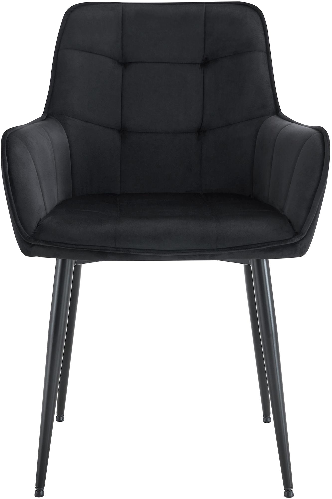 2er Set Esszimmerstuhl Ferndale Samt
