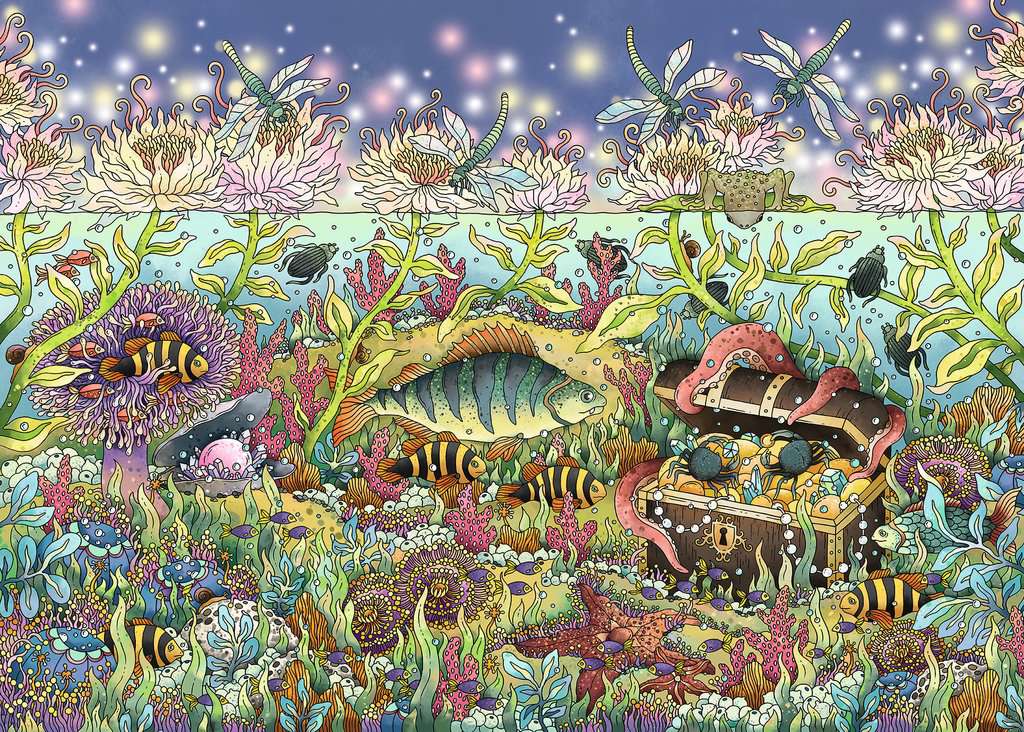 Ravensburger Puzzles Dämmerung im Unterwasserreich - Puzzle 1000 Teile