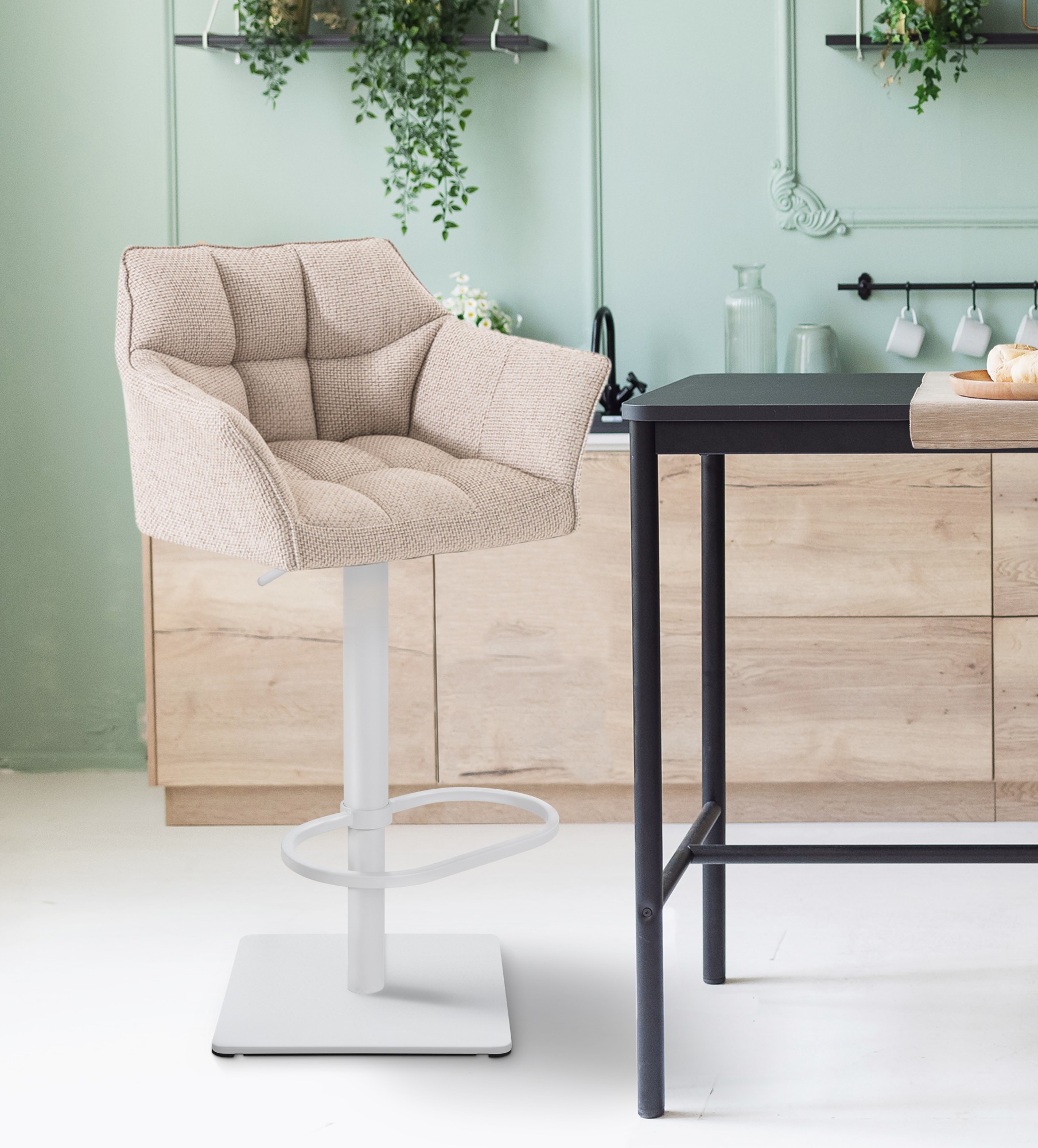 Barhocker Damaso W Stoff