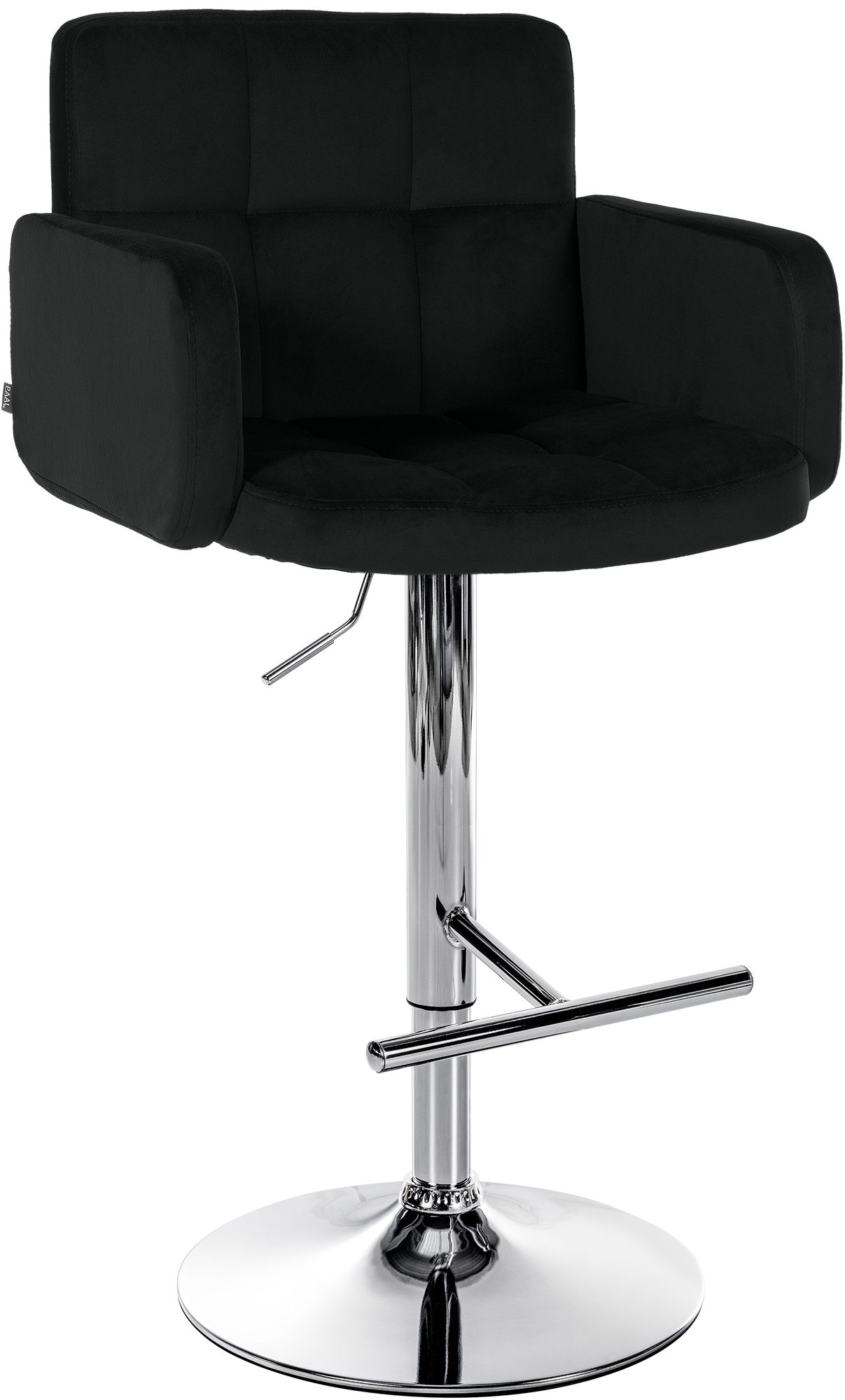 Barhocker Los Angeles Samt chrom
