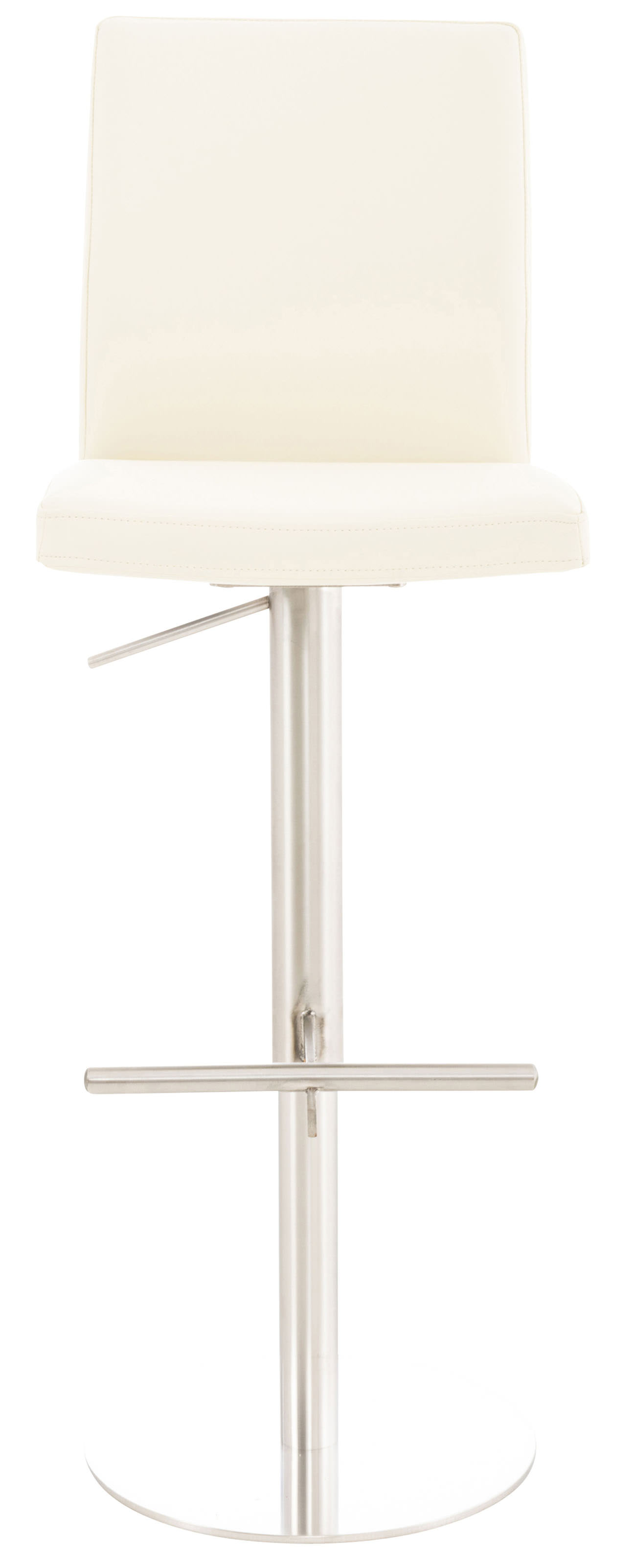 2er Set Barhocker Cadiz Kunstleder edelstahl