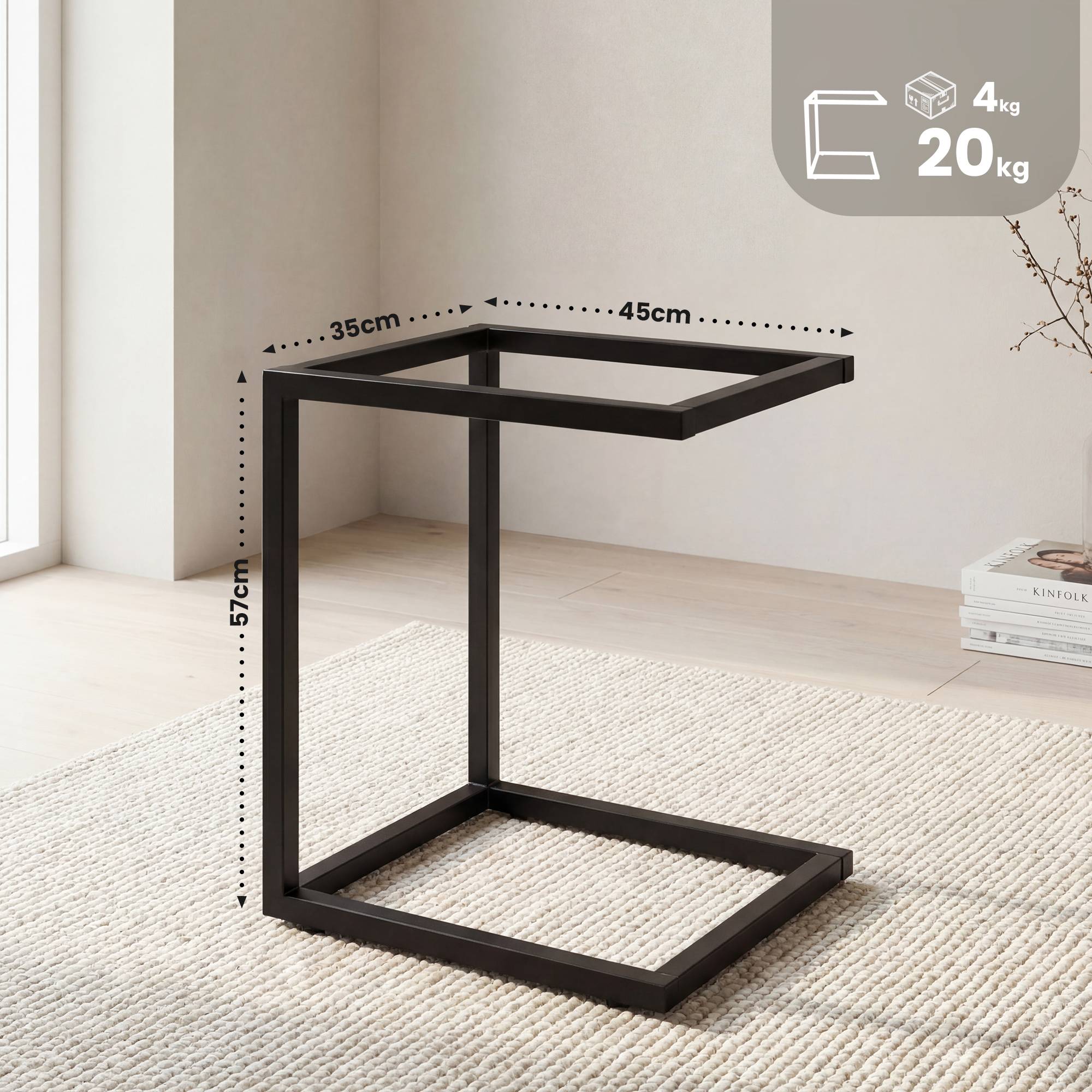 Tischgestell Metall 35x45x57,50 cm