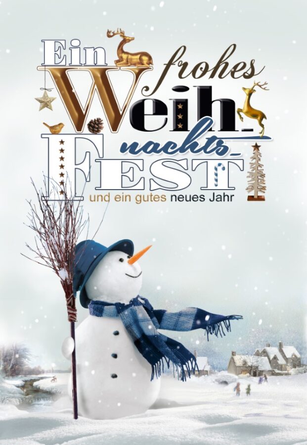 Taunus-Verlag Saisonartikel Weihnachtskarten - 100 Stück - 6 Motive