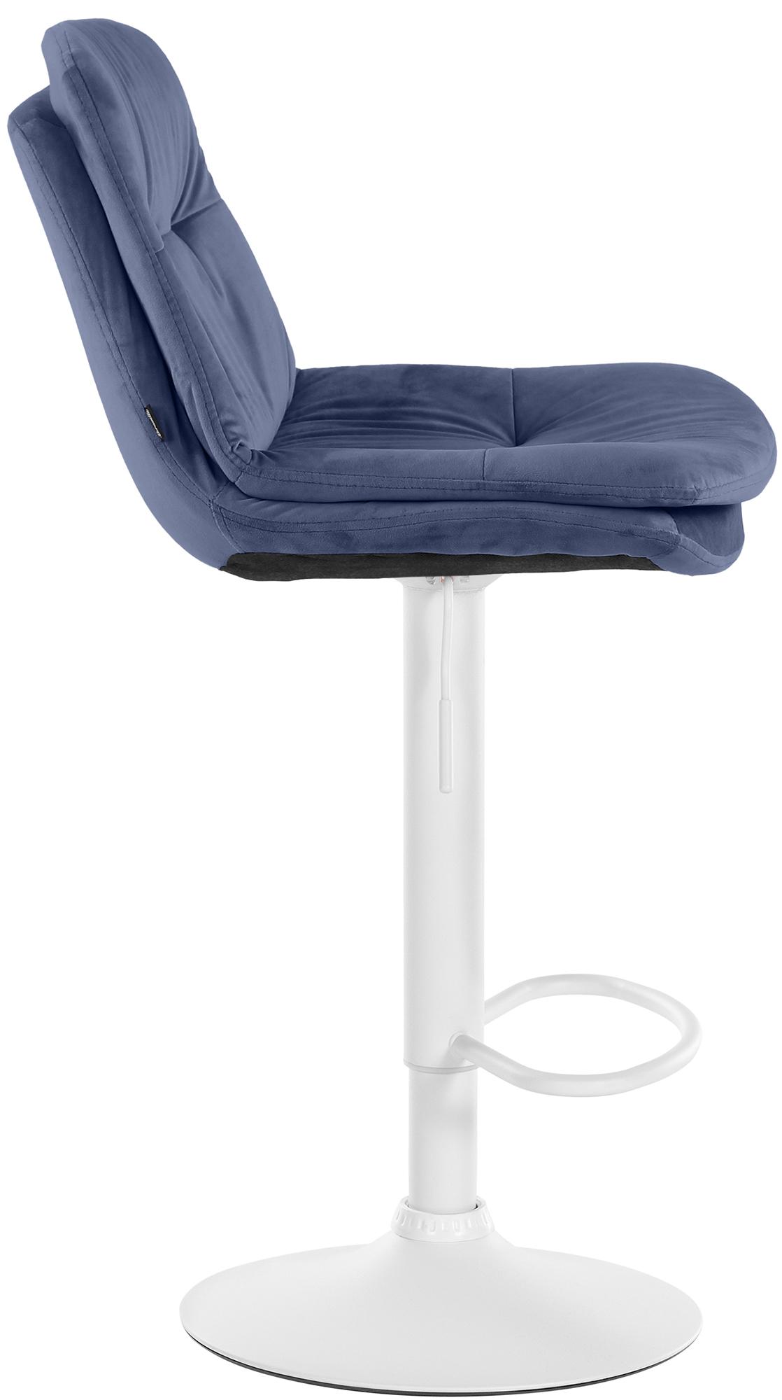 Barhocker Laurel Samt weiß