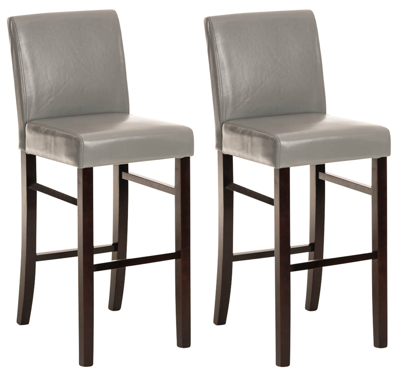 2er Set Barhocker Alvin Kunstleder cappuccino