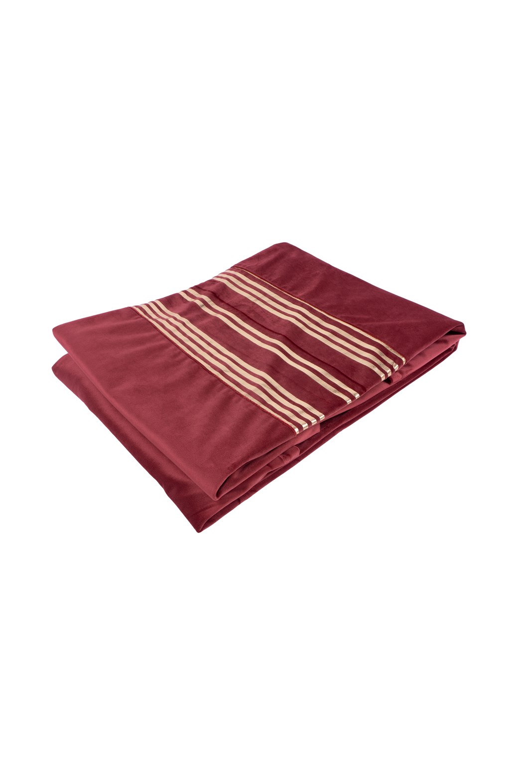 Kissen-Decken-Set Dekokissen & Decke Prisma 525 2er-Set Rot / Gold