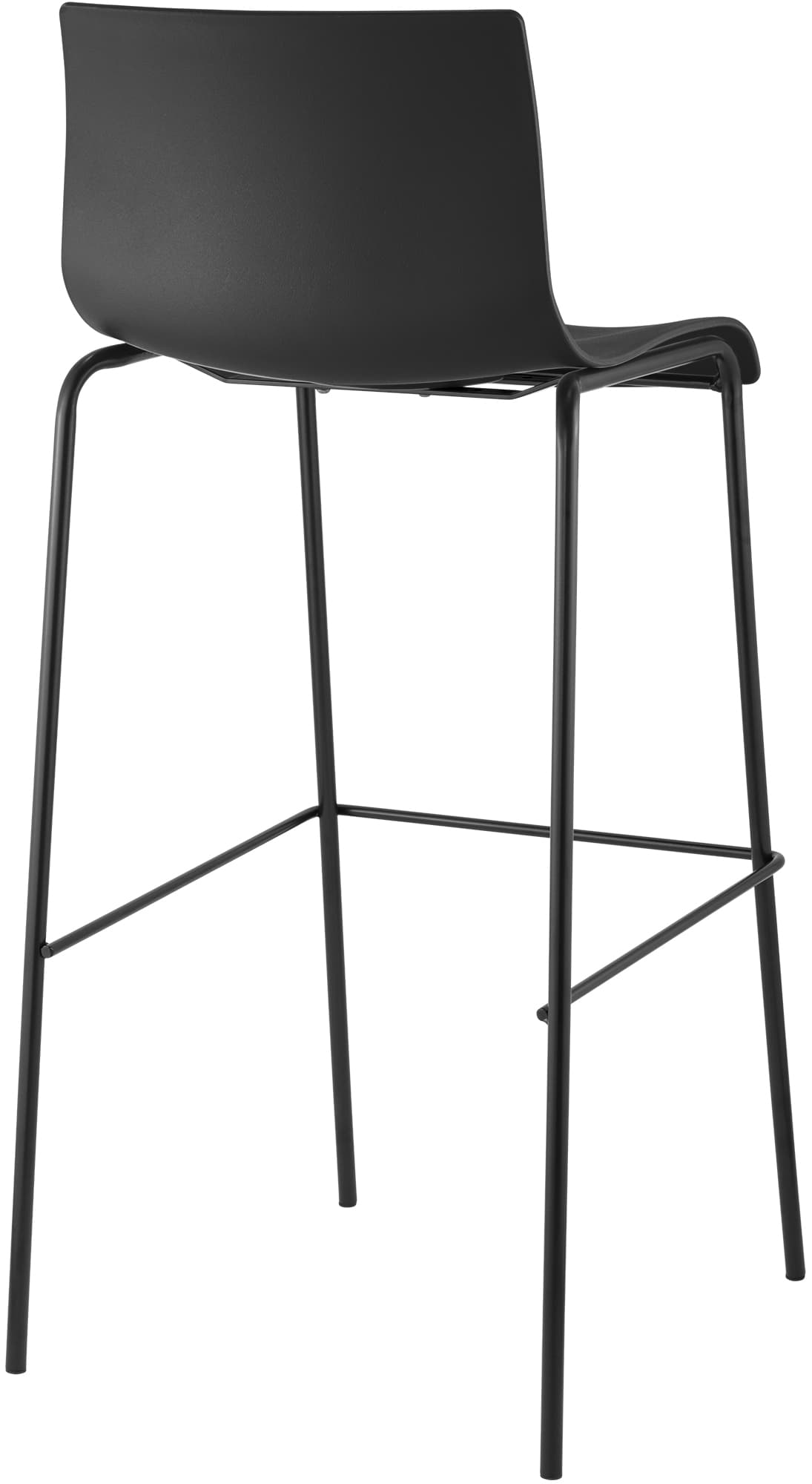 Barhocker Hoover 4-Fuß Gestell schwarz