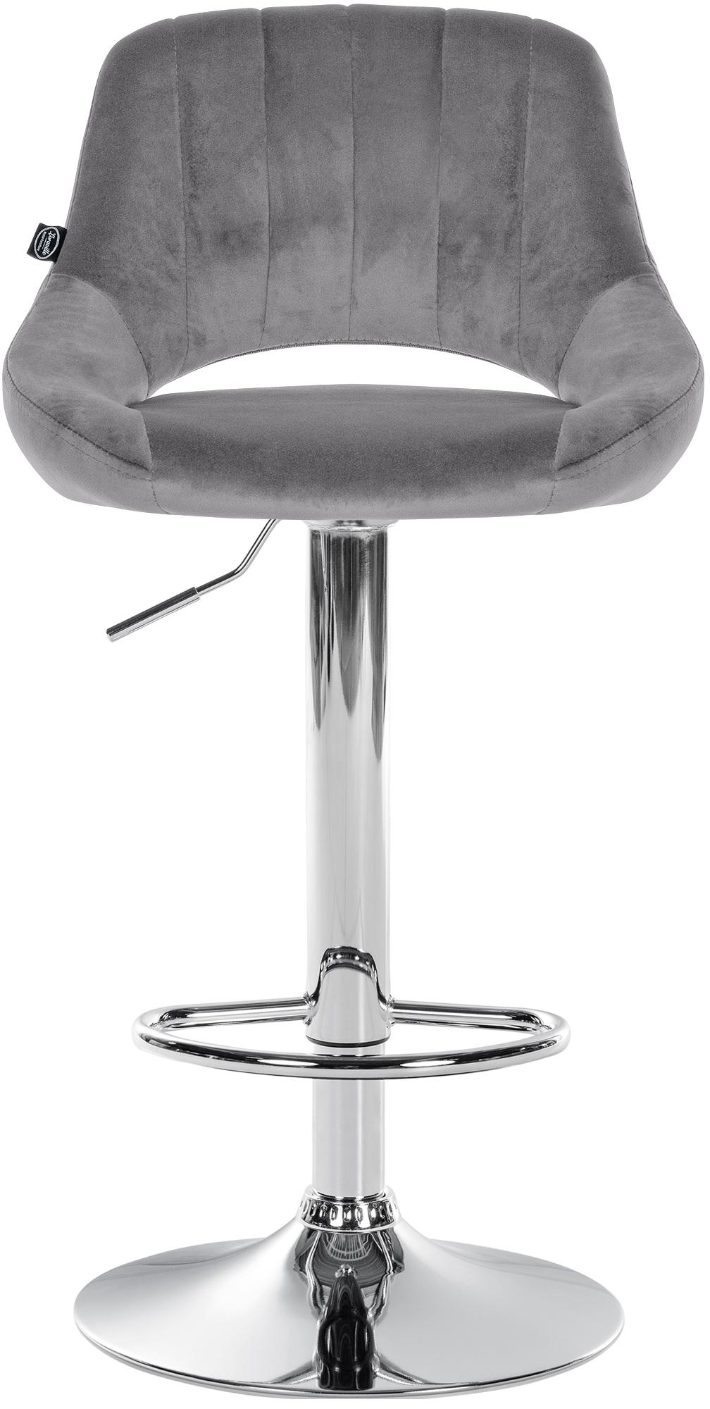 Barhocker Milet Samt chrom