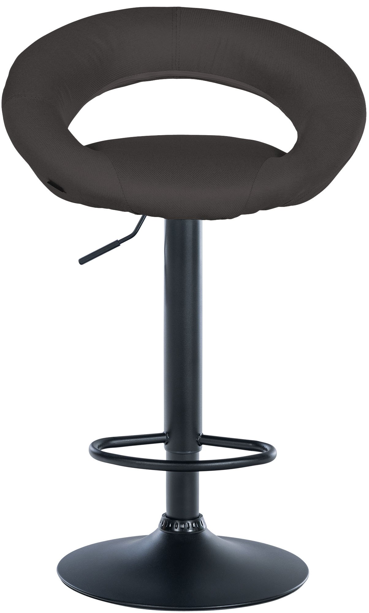 2er Set Barhocker Olinda Stoff schwarz