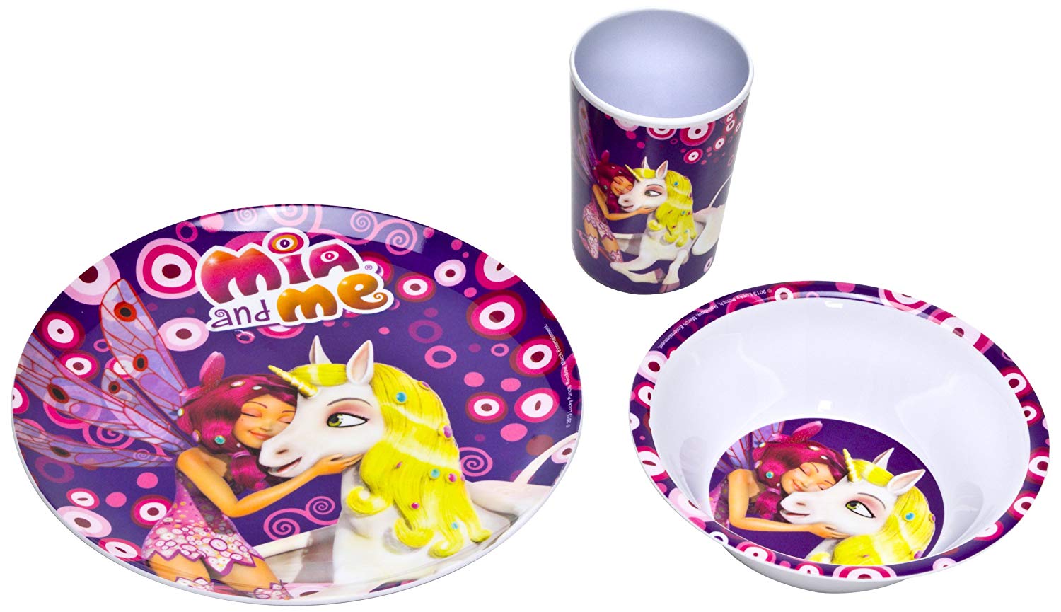 Joy Toy Küchenutensilien Mia and Me - 3-teiliges Melamin Set